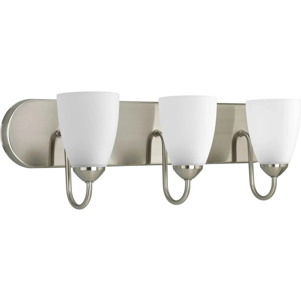 Progress Lighting - Gather Three-Light Etched Glass Bath Vanity Light P2708-09